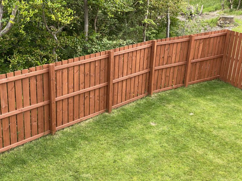Completed Wood Fence